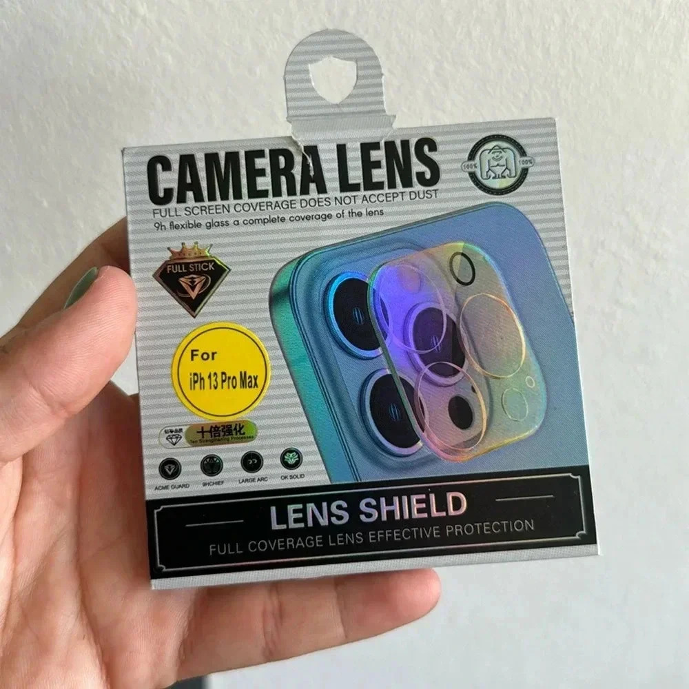 iPhone 13 Pro / Pro Max Camera Lens Protector – Full Coverage Shield (White)